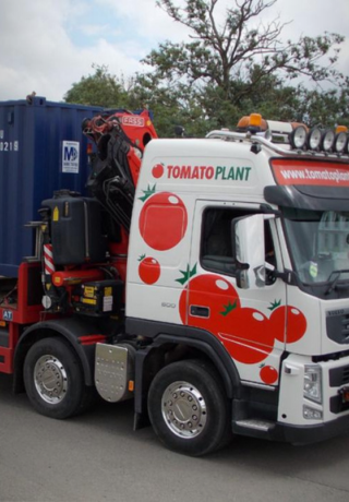 tomato plant self loading rigid truck