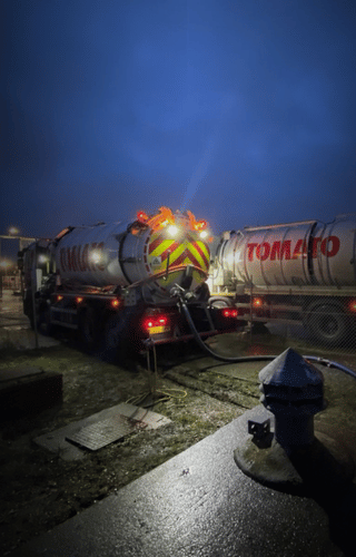 tomato plant specialist haulage and drainage tankers at heathrow